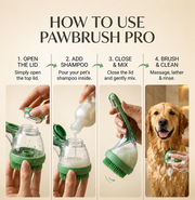 PawBrush Pro — Silicone Bath Brush with Shampoo Dispenser for Cats & Dogs image 3
